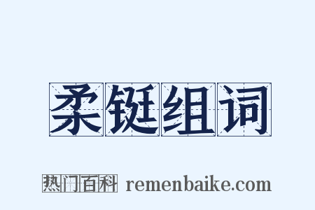 柔铤组词是什么意思的图片